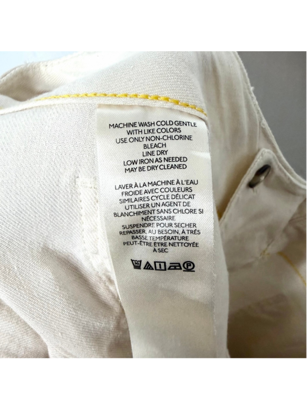 Women's Maeve by Anthropologie The Colette Trousers Size 6 Ivory Off white - Picture 6 of 7